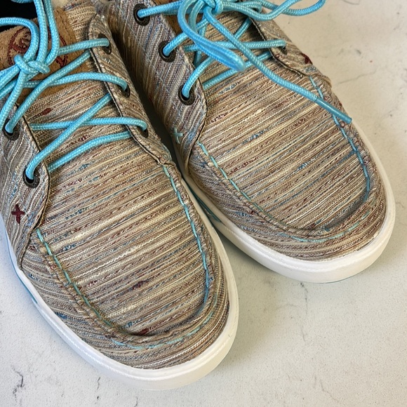 Twisted X Women’s Tan/Multi Hooey Loper Size 6, Worn Once - Picture 8 of 16